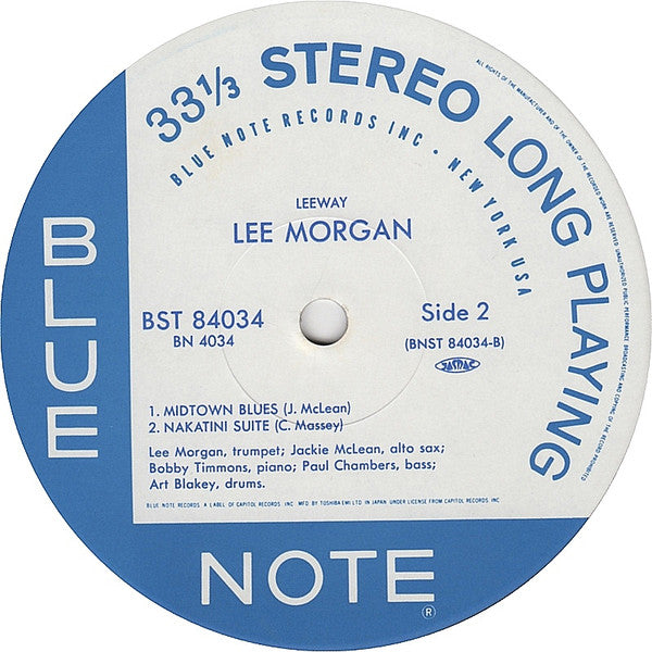 Lee Morgan - Leeway (Vinyl, LP, Album, Limited Edition, Reissue, Stereo) Very Good (VG) / Very Good Plus (VG+)