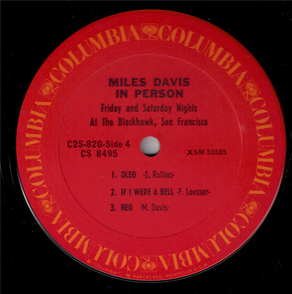 Miles Davis - In Person Friday And Saturday Nights At The Blackhawk...