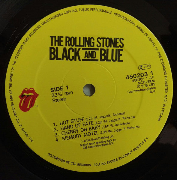 The Rolling Stones - Black And Blue (Vinyl, LP, Album, Reissue, Stereo) Very Good Plus (VG+) / Very Good (VG)