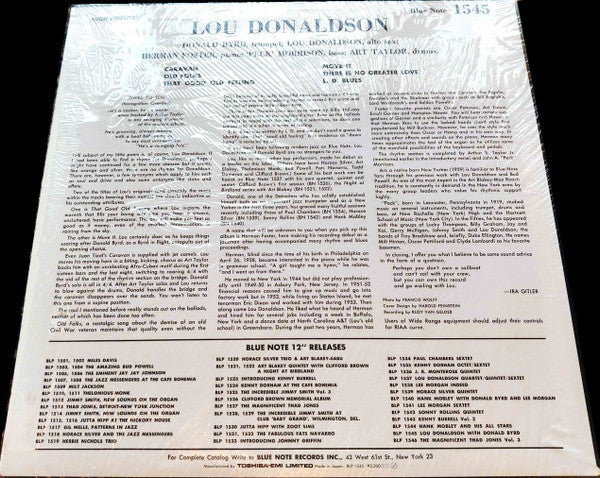 Lou Donaldson Quintet - Wailing With Lou (Vinyl, LP, Album, Reissue...