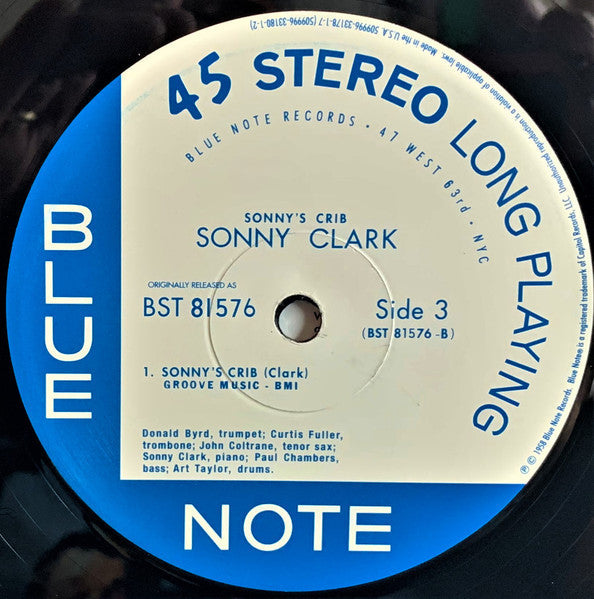 Sonny Clark - Sonny's Crib (2xVinyl, 12", 45 RPM, Album, Stereo, Reissue, Limited Edition) Very Good (VG) / Near Mint (NM or M-)