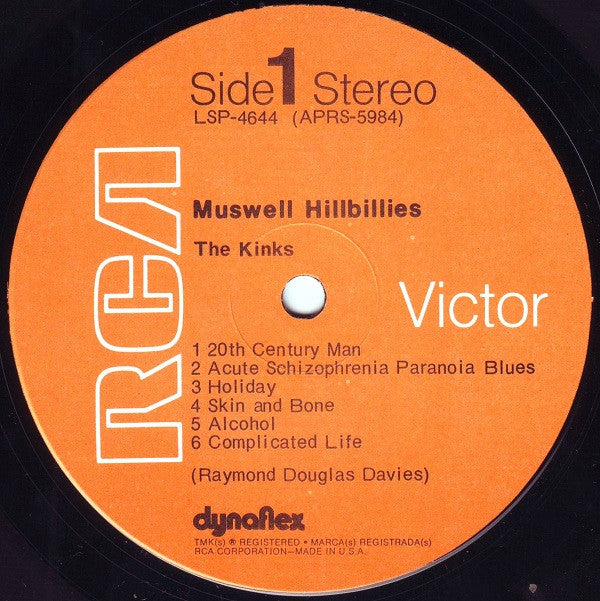 The Kinks - Muswell Hillbillies (Vinyl, LP, Album, Stereo) Near Mint (NM or M-) / Very Good (VG)