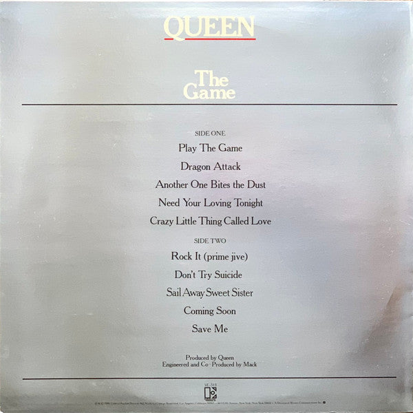Queen - The Game (Vinyl, LP, Album, Stereo)
