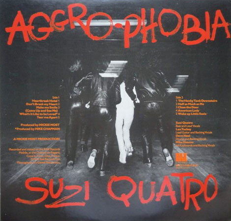 Suzi Quatro - Aggro-Phobia (Vinyl, LP, Album, Stereo)