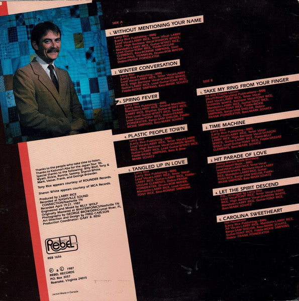 Larry Rice - Time Machine (Vinyl, LP, Album) Near Mint (NM or M-) / Near Mint (NM or M-)