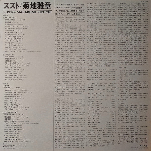 Masabumi Kikuchi - Susto = ススト (Vinyl, LP, Album, Stereo)