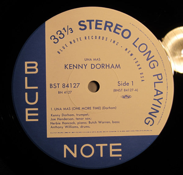 Kenny Dorham - Una Mas (One More Time) (Vinyl, LP, Album, Stereo) Near Mint (NM or M-) / Very Good Plus (VG+)