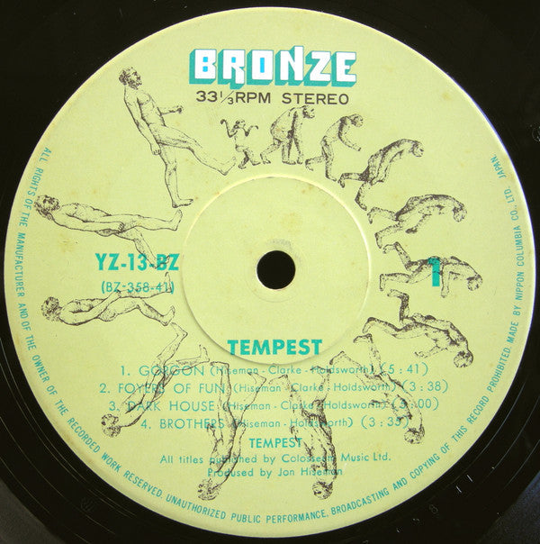 Tempest (6) - Tempest (Vinyl, LP, Album, Stereo) Very Good (VG) / Very Good Plus (VG+)