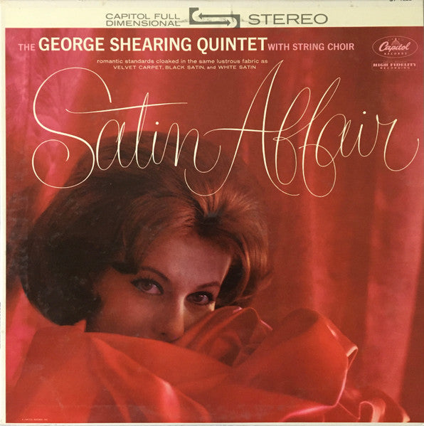 The George Shearing Quintet - Satin Affair (Vinyl, LP, Album, Repress, Stereo) Good Plus (G+) / Fair (F)