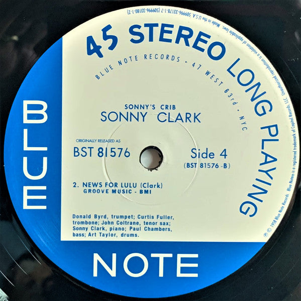 Sonny Clark - Sonny's Crib (2xVinyl, 12", 45 RPM, Album, Stereo, Reissue, Limited Edition) Very Good (VG) / Near Mint (NM or M-)
