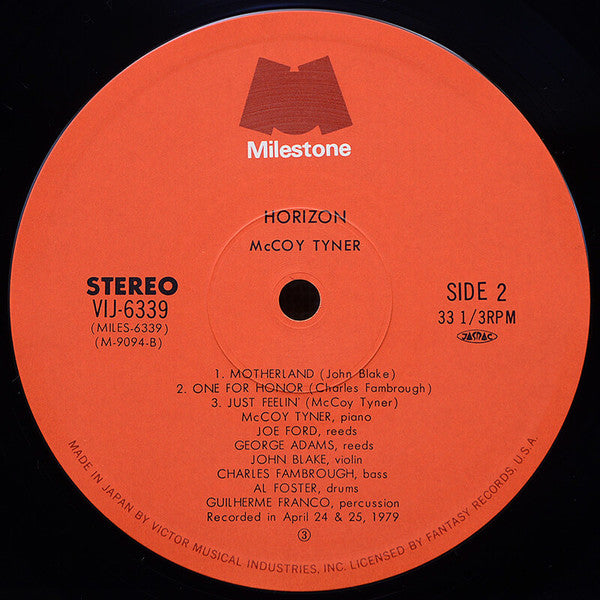 McCoy Tyner - Horizon (Vinyl, LP, Album) Near Mint (NM or M-) / Very Good Plus (VG+)
