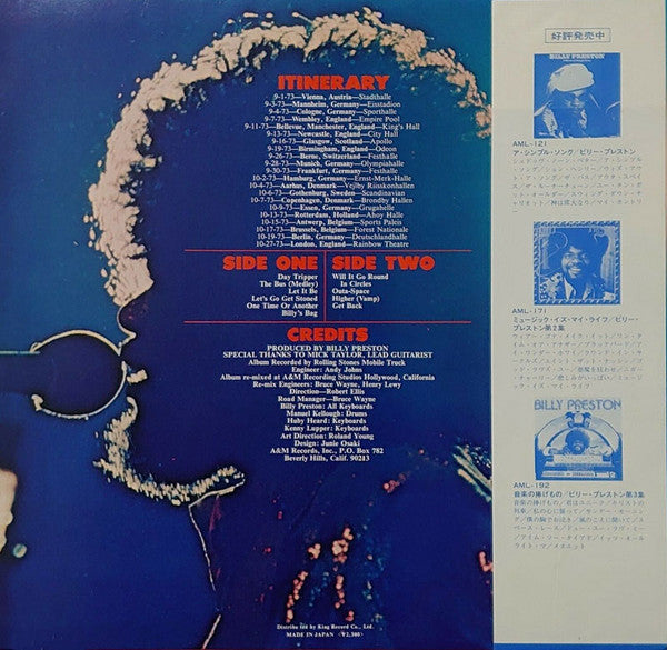 Billy Preston - Live European Tour (Vinyl, LP, Album)