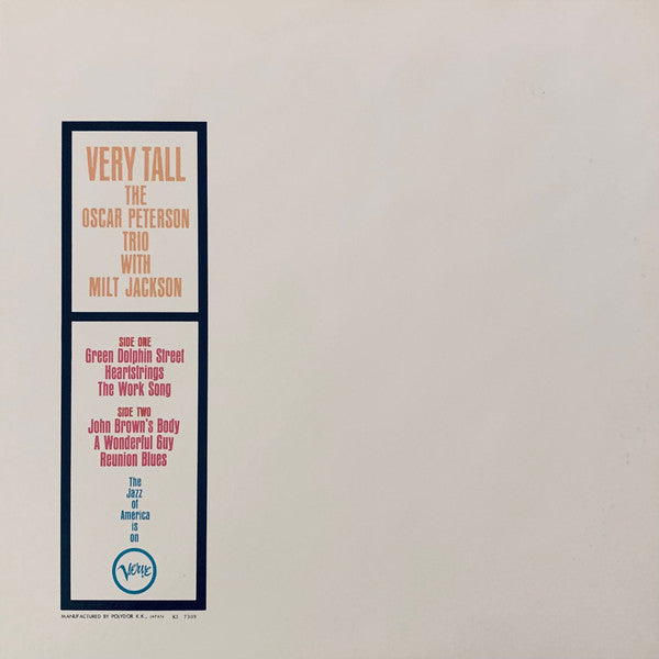 The Oscar Peterson Trio - Very Tall (Vinyl, LP, Album, Reissue, Ste...