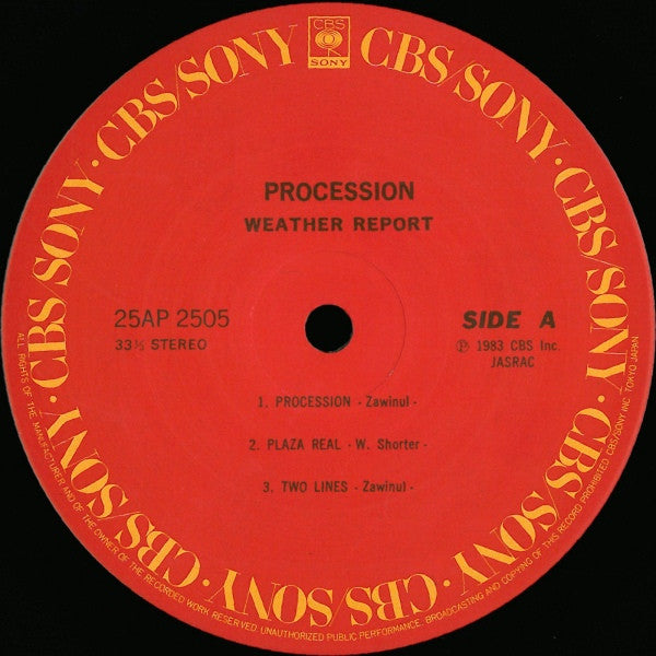 Weather Report - Procession (Vinyl, LP, Album)