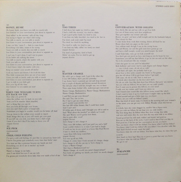 Albert Collins - Ice Pickin' (Vinyl, LP, Album) Very Good Plus (VG+) / Very Good (VG)