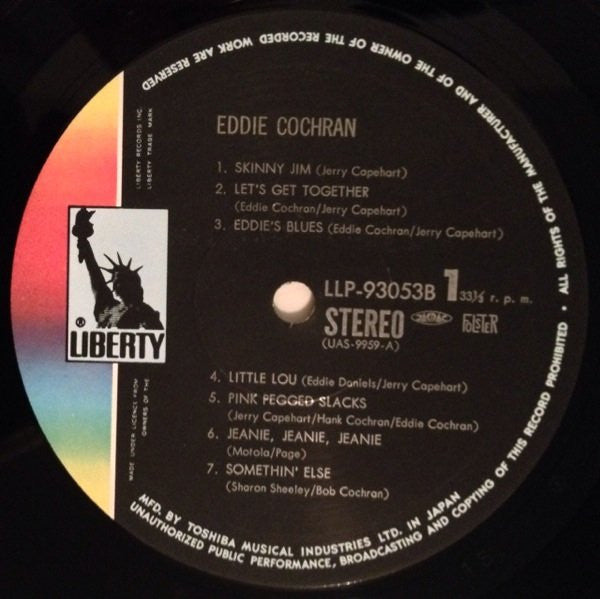 Eddie Cochran - Legendary Masters Series (2xVinyl, LP, Compilation, Stereo) Very Good Plus (VG+) / Good (G)