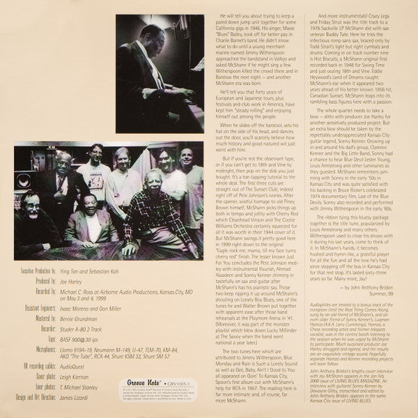 Jay McShann - What A Wonderful World (Vinyl, Vinyl, LP, Numbered, 12", 45 RPM) Near Mint (NM or M-) / Very Good Plus (VG+)