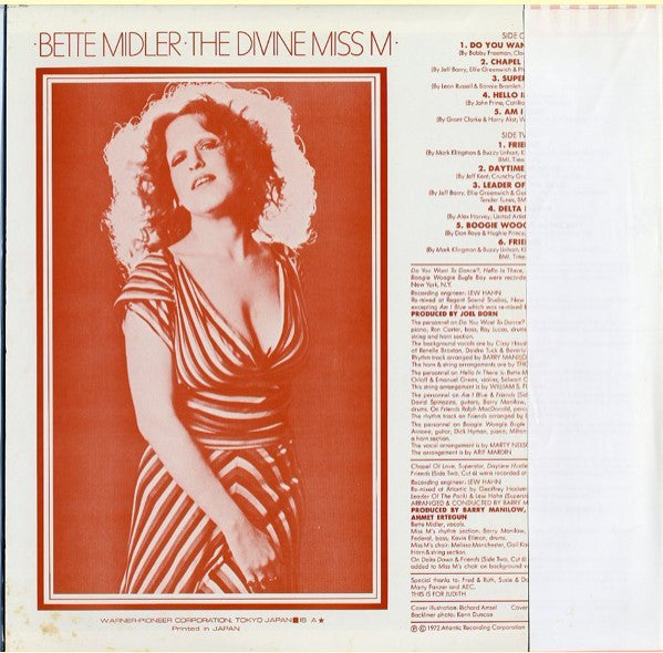 Bette Midler - The Divine Miss M (Vinyl, LP, Album, Stereo)