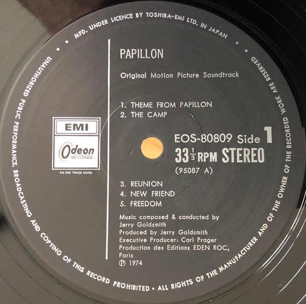 Jerry Goldsmith - Papillon (Bande Sonore Originale Du Film = Origin...