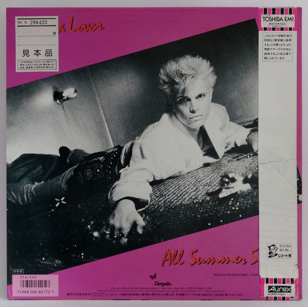 Billy Idol - To Be A Lover (Vinyl, 12", 45 RPM, Promo) Very Good Plus (VG+) / Very Good Plus (VG+)