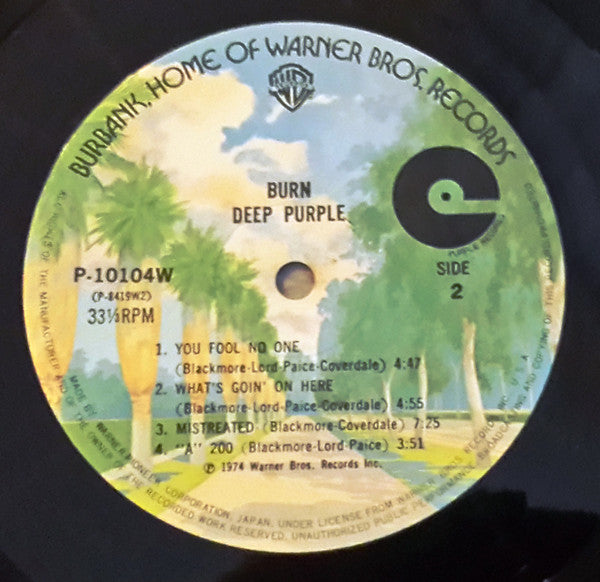 Deep Purple - Burn (Vinyl, LP, Album, Reissue) Very Good (VG) / Good (G)