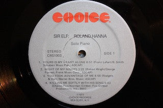 Roland Hanna - Sir Elf (Vinyl, LP, Album, Reissue) Good Plus (G+) / Good Plus (G+)