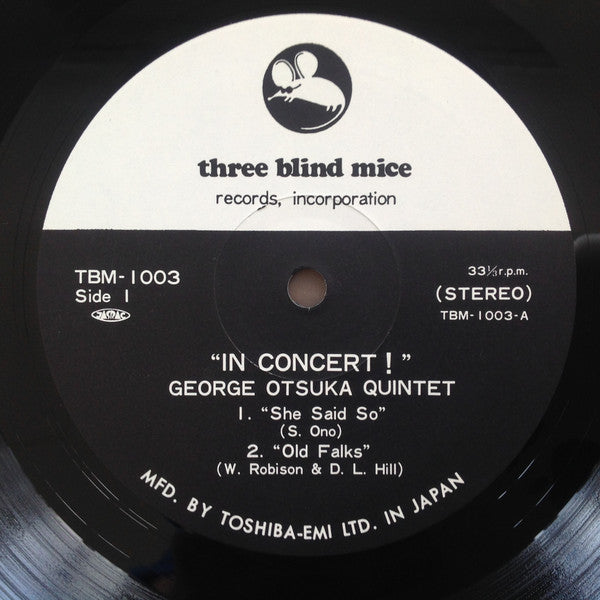 George Otsuka Quintet - In Concert ! (2xVinyl, LP, Album, Stereo) Near Mint (NM or M-) / Very Good Plus (VG+)