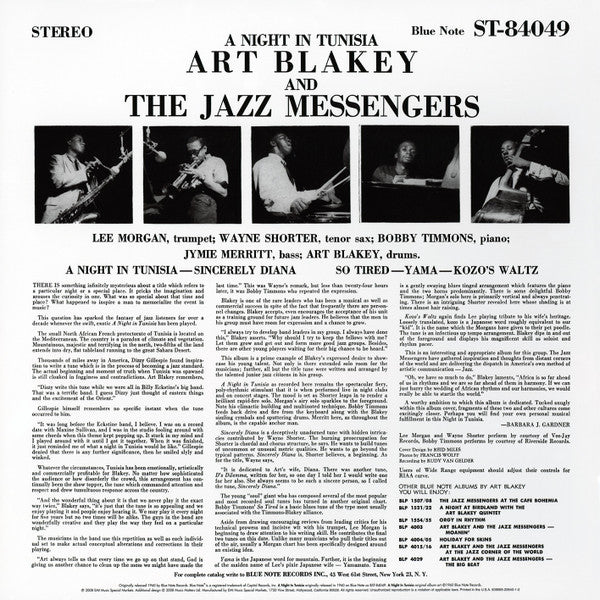 Art Blakey & The Jazz Messengers - A Night In Tunisia (2xVinyl, 12", 45 RPM, Album, Limited Edition, Reissue, Stereo) Very Good Plus (VG+) / Near Mint (NM or M-)