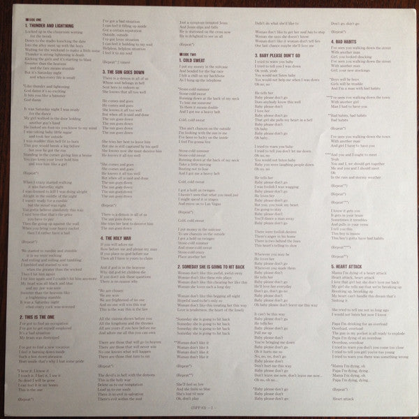 Thin Lizzy - Thunder And Lightning (Vinyl, LP, Album, Stereo) Very Good Plus (VG+) / Very Good Plus (VG+)