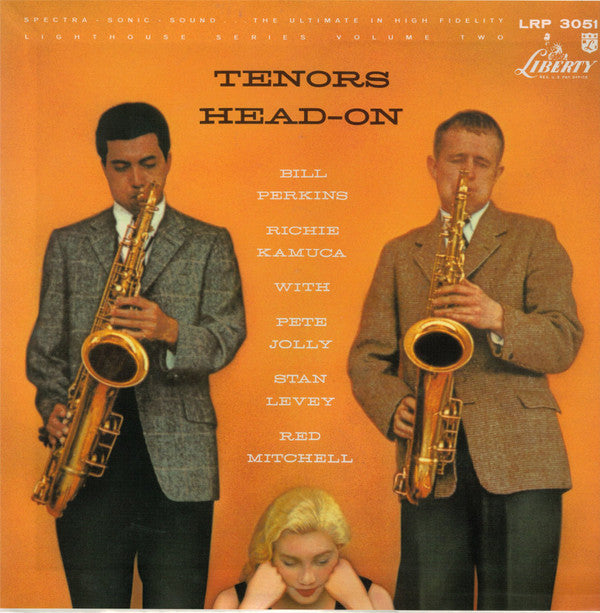 Bill Perkins - Tenors Head-On (Vinyl, LP, Album, Reissue, Mono) Very Good Plus (VG+) / Good (G)