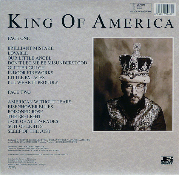 The Costello Show - King Of America (Vinyl, LP, Album, Stereo)