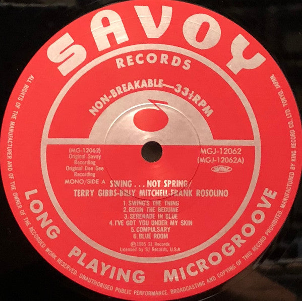 Various - Swing... Not Spring! (Vinyl, LP, Compilation, Reissue, Mono) Very Good Plus (VG+) / Very Good Plus (VG+)