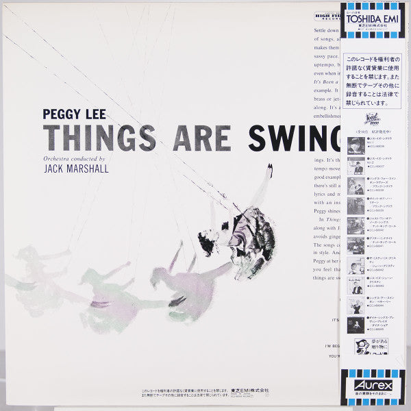 Peggy Lee - Things Are Swingin' (Vinyl, LP, Album, Reissue, Stereo) Near Mint (NM or M-) / Very Good Plus (VG+)