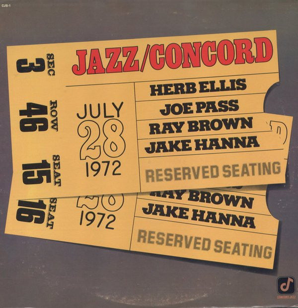 Joe Pass - Jazz/Concord (Vinyl, LP, Album, Stereo) Very Good (VG) / Good Plus (G+)