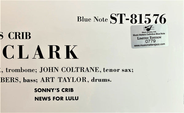 Sonny Clark - Sonny's Crib (2xVinyl, 12", 45 RPM, Album, Stereo, Reissue, Limited Edition) Very Good (VG) / Near Mint (NM or M-)
