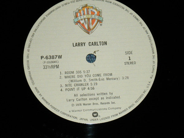 Larry Carlton - Larry Carlton (Vinyl, LP, Album, Reissue) Very Good (VG) / Very Good Plus (VG+)