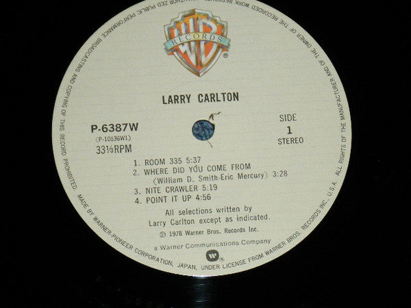 Larry Carlton - Larry Carlton (Vinyl, LP, Album, Reissue) Very Good (VG) / Very Good (VG)
