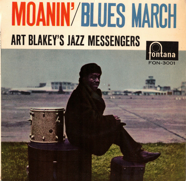 Art Blakey & The Jazz Messengers - Moanin' = モーニン / Blues March = ブルース・マーチ (Vinyl, 7", 45 RPM, Single) Very Good (VG) / Very Good (VG)