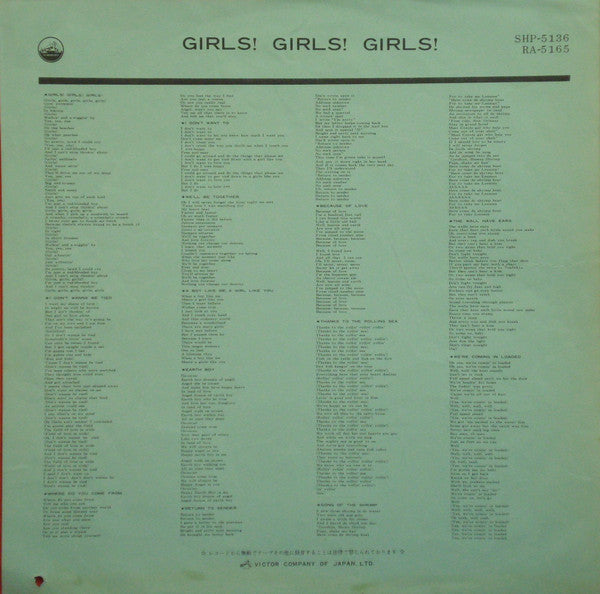 Elvis Presley - Girls! Girls! Girls! (Vinyl, LP, Album, Stereo) Very Good (VG) / Good (G)