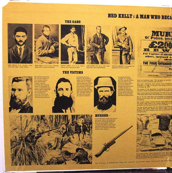 Various - Mick Jagger As Ned Kelly (Vinyl, LP, Album, Stereo) Very Good (VG) / Poor (P)