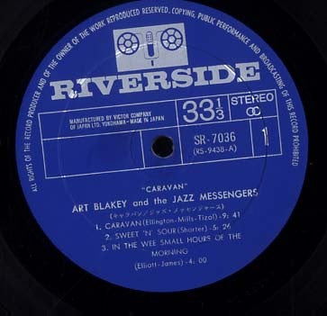 Art Blakey & The Jazz Messengers - Caravan (Vinyl, LP, Album, Stereo) Good Plus (G+) / Very Good (VG)