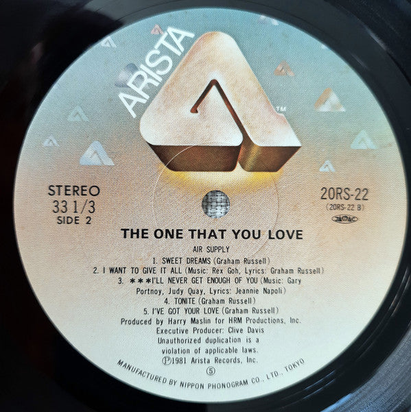 Air Supply - Lost In Love / The One That You Love (Vinyl, Vinyl, Al...