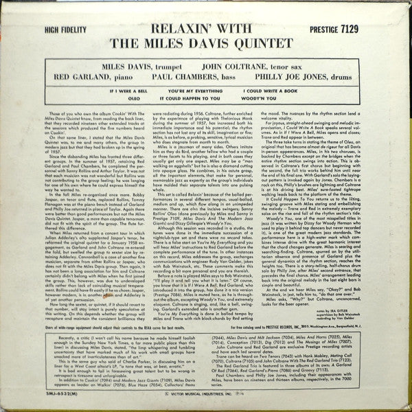 The Miles Davis Quintet - Relaxin' With The Miles Davis Quintet (Vi...