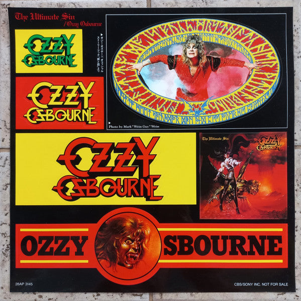 Ozzy Osbourne - The Ultimate Sin = 罪と罰 (Vinyl, LP, Album, Stereo)