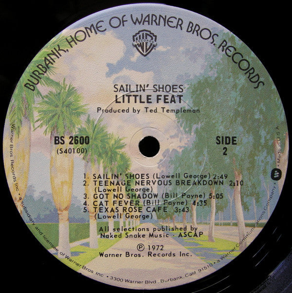 Little Feat - Sailin' Shoes (Vinyl, LP, Album, Reissue) Very Good (VG) / Very Good (VG)
