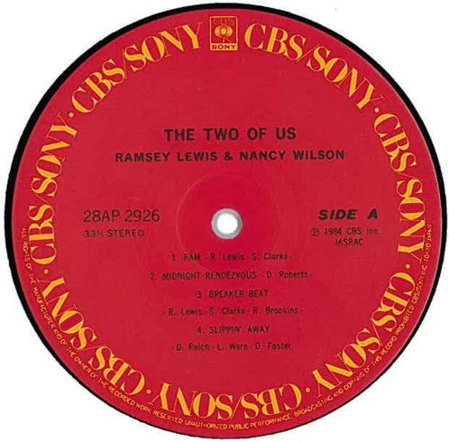 Ramsey Lewis - The Two Of Us (Vinyl, LP, Album) Very Good Plus (VG+) / Very Good Plus (VG+)