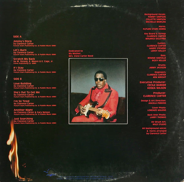 Clarence Carter - Let's Burn (Vinyl, LP, Album) Good Plus (G+) / Very Good (VG)