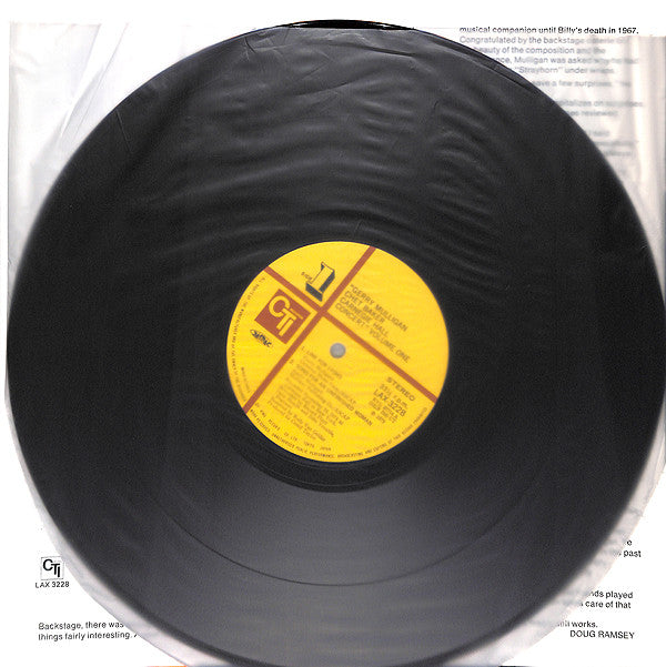 Gerry Mulligan - Carnegie Hall Concert Volume 1 (Vinyl, LP, Album, ...