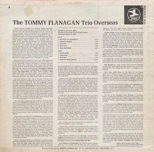 Tommy Flanagan Trio - Overseas (Vinyl, LP, Album, Reissue)