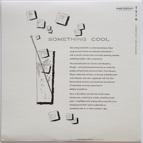 June Christy - Something Cool (Vinyl, LP, Album, Reissue, Mono) Very Good Plus (VG+) / Very Good Plus (VG+)